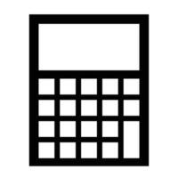 calculatrice, math icône. élément de éducation illustration. panneaux et symboles pouvez être utilisé pour la toile, logo, mobile application, interface utilisateur, ux vecteur