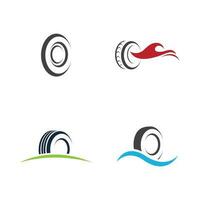 pneu logo et symbole modèle Stock vecteur image