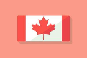 Canada drapeau géométrique vecteur illustration