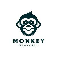 tête singe mascotte logo modèle vecteur. Créatif singe logo vecteur