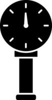 manomètre icône ou symbole dans plat style. vecteur