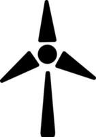 Moulin à vent icône pour renouvelable énergie ou écologie concept. vecteur