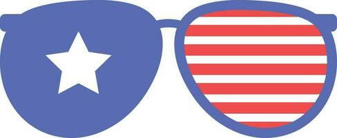 des lunettes de soleil 4e de juillet fête liberté journée vecteur