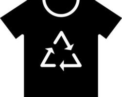 recyclage tissu ou chemise icône dans plat style. vecteur