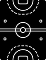 illustration de terrain de jeux champ glyphe icône. vecteur