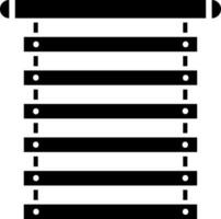 noir et blanc fenêtre aveugle icône dans plat style. vecteur