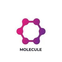 icône de molécule et élément de logo science vecteur