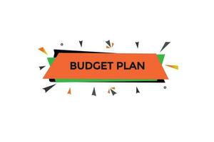 budget plan vecteurs, signe, niveau bulle discours budget plan vecteur