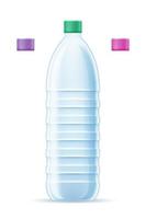 bouteille en plastique pour eau potable illustration vectorielle transparent isolé sur fond blanc vecteur