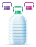 bouteille en plastique pour eau potable illustration vectorielle transparent isolé sur fond blanc vecteur