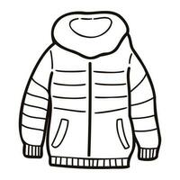 main tiré mignonne vestes pour Hommes dans griffonnage style vecteur