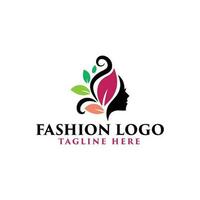 beauté femme mode logo boutique conception abstraite vecteur icône illustration