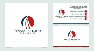 logo d'entreprise marketing et financier vecteur