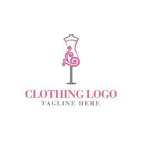 vêtements cintre pour logo conception vecteur modifiable