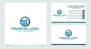 global la finance la gestion financier vecteur logo icône
