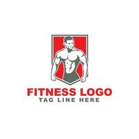 bodybuilder logos modèles ensemble. vecteur objet et Icônes pour des sports étiqueter, Gym badge, aptitude logo
