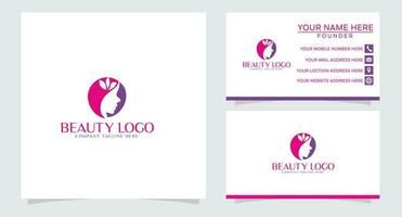 concept de conception de logo de luxe, logo de fleur de lotus, modèle de logo de beauté ou de spa vecteur