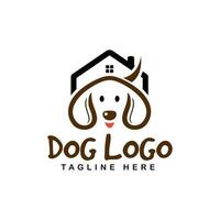chien maison logo conception vecteur