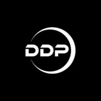 ddp lettre logo conception dans illustration. vecteur logo, calligraphie dessins pour logo, affiche, invitation, etc.