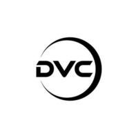 DVC lettre logo conception dans illustration. vecteur logo, calligraphie dessins pour logo, affiche, invitation, etc.