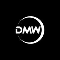 dmw lettre logo conception dans illustration. vecteur logo, calligraphie dessins pour logo, affiche, invitation, etc.