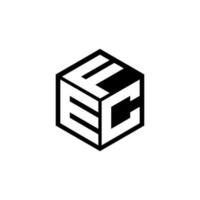 création de logo de lettre ecf en illustration. logo vectoriel, dessins de calligraphie pour logo, affiche, invitation, etc. vecteur