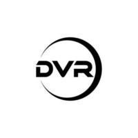 dvr lettre logo conception dans illustration. vecteur logo, calligraphie dessins pour logo, affiche, invitation, etc.