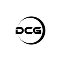 DCG lettre logo conception dans illustration. vecteur logo, calligraphie dessins pour logo, affiche, invitation, etc.