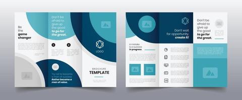 modèle de brochure d'entreprise à trois volets moderne vecteur