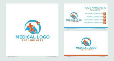 santé logo conception pour hôpital, clinique, pharmacie, ou santé des produits et affaires entreprises vecteur