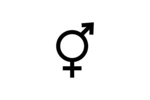 bigender symbole. le sexe symbole. Facile vecteur conception modifiable