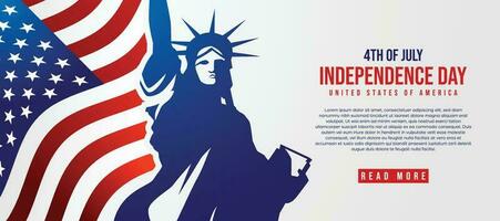 content indépendance journée de uni États de Amérique, 4e de juillet vecteur modèle conception, Amérique drapeau Contexte