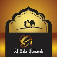 eid Al adha mubarak islamique élégant Créatif vecteur conception,