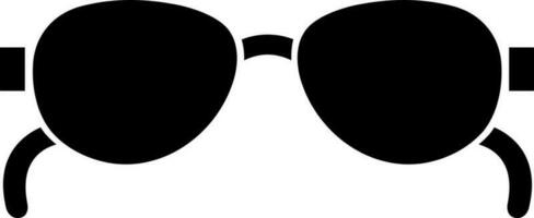 des lunettes de protection icône dans noir couleur. vecteur