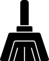 glyphe pelle à poussière icône ou symbole dans plat style. vecteur