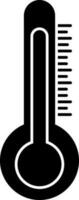 thermomètre icône ou symbole dans noir et blanc couleur. vecteur