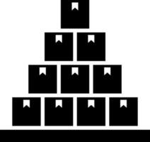 noir et blanc illustration de Stock icône ou symbole. vecteur