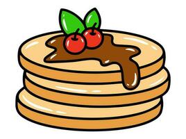 Crêpes vite nourriture clipart illustration vecteur