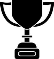 trophée tasse icône dans noir et blanc couleur. vecteur