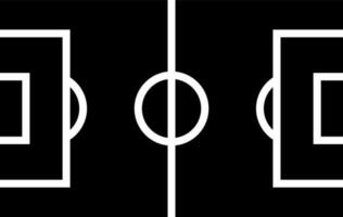 glyphe Football champ icône ou symbole. vecteur