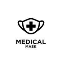 masque médical icône vector logo modèle illustration design