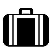 symbole signe. bagages pictogramme, vérifier bagages enregistrement icône blanc Contexte vecteur