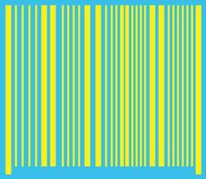 bleu et Jaune bar code dans plat style. vecteur