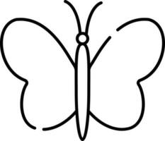 plat illustration de une papillon. vecteur