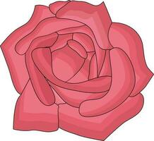 illustration de magnifique Rose fleur. vecteur