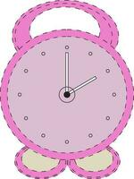 violet Couleur alarme l'horloge à pois ligne illustration. vecteur