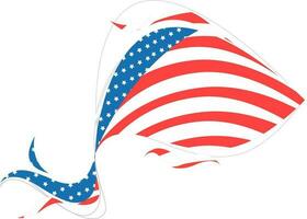 Créatif américain drapeau conception élément. vecteur
