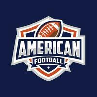 américain Football vecteur art logo conception isolé. meilleur pour autocollant et trentième maquette conception
