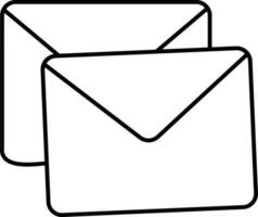 courrier ou message signe ou symbole pour entreprise. vecteur