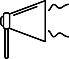 mégaphone signe ou symbole pour entreprise. vecteur
